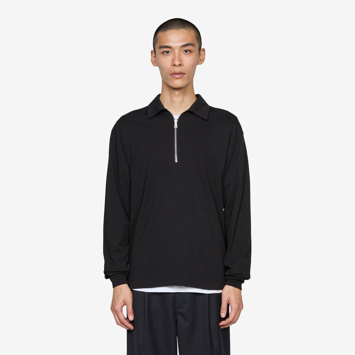 Reversible Polo Shirt Black Front