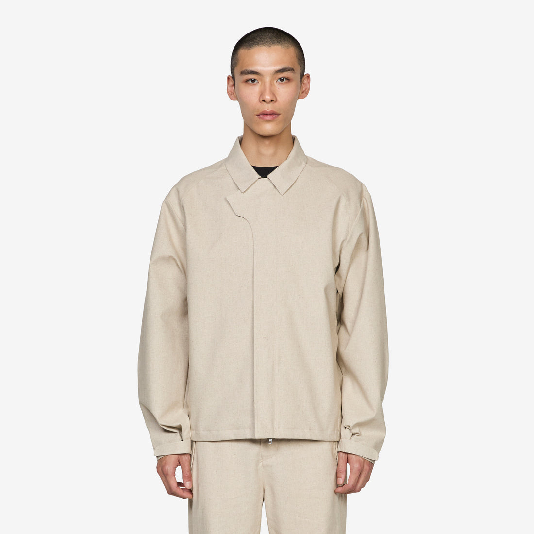 Waypoint Linen Cotton Mixed WP Jacket Beige Jackets