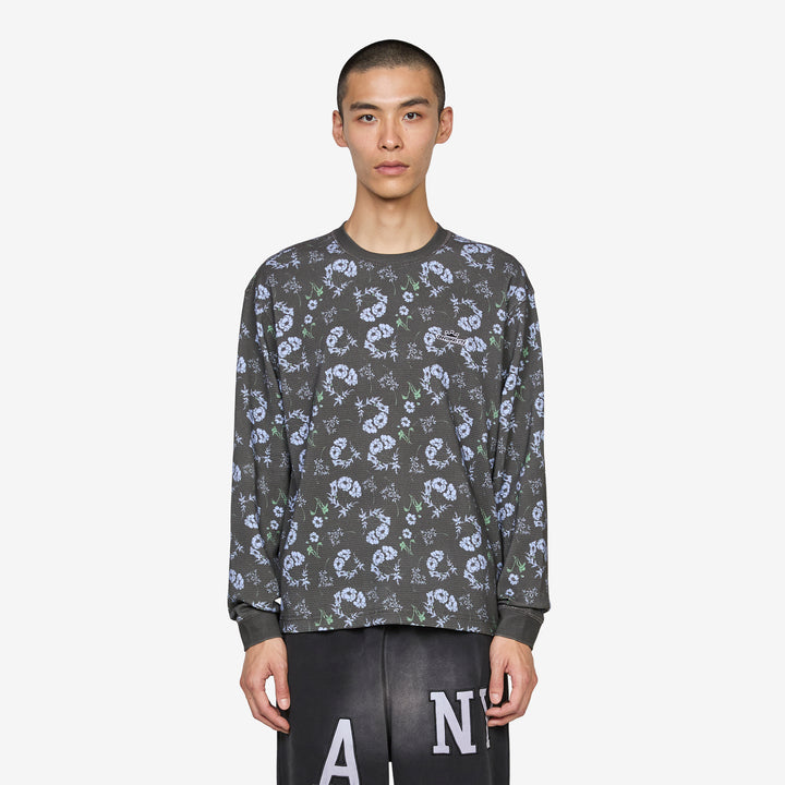 Floral Thermal Black Front