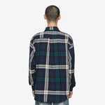 Big Check Heavy Cotton Nell Shirt Navy