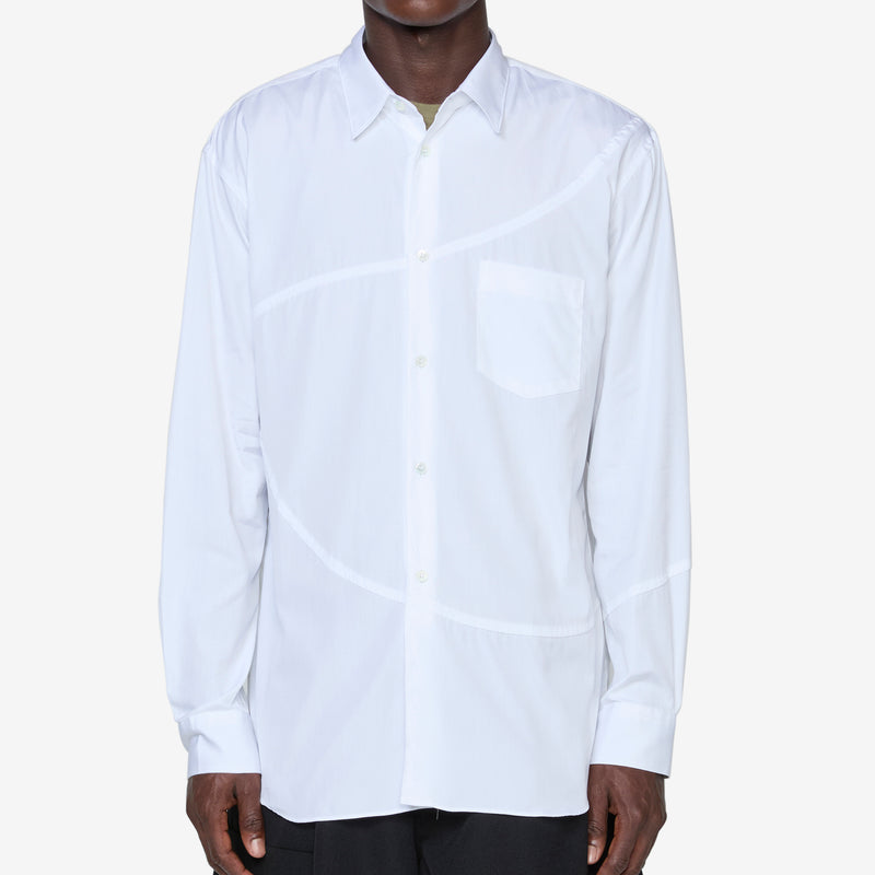 Panelled Shirt White