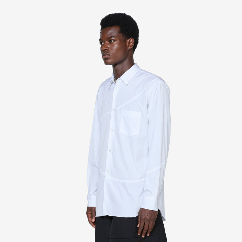 Panelled Shirt White