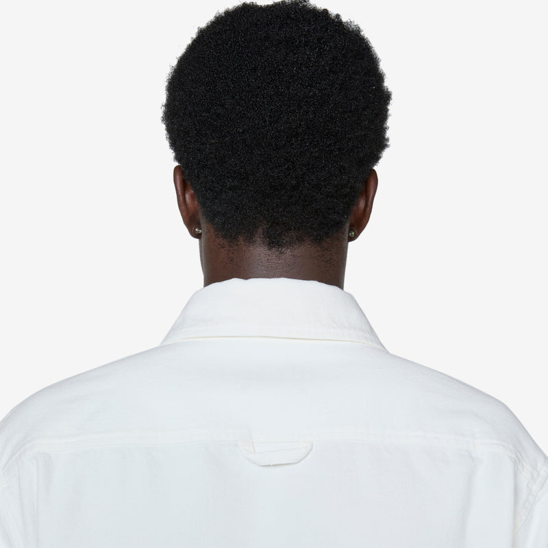 Basile Brodée Poitrine Overshirt Eggshell Shirts
