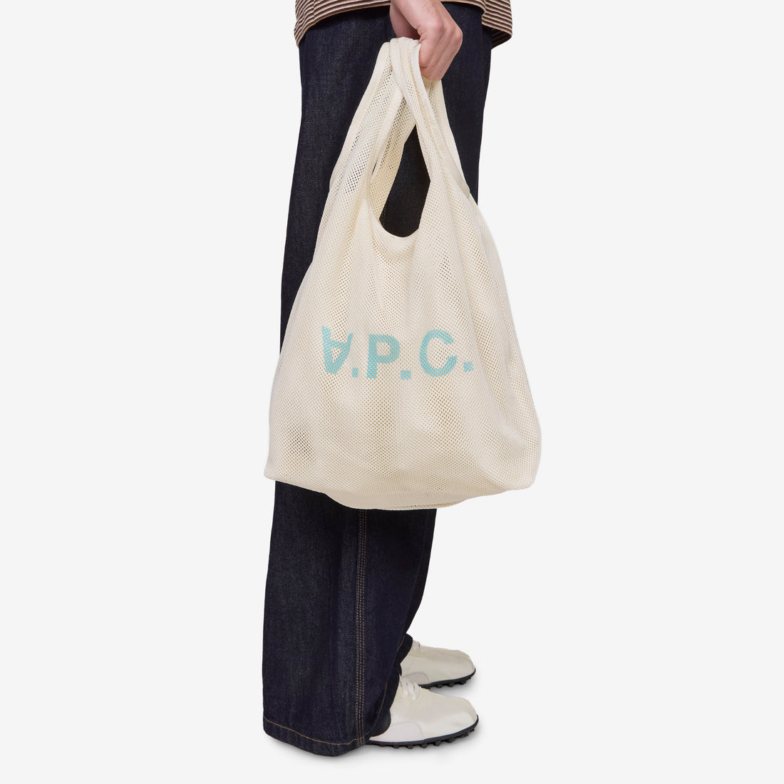 Rebound Shopping Bag Ecru | Sky Blue Bags