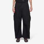 Ripstop Camo Curve Cargo Pants Black