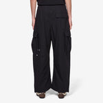 Ripstop Camo Curve Cargo Pants Black