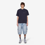 Hidden Logo Pocket Piece Dyed T-Shirt Navy