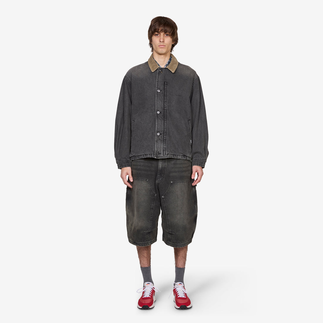 Denim Work Jacket Charcoal Jackets
