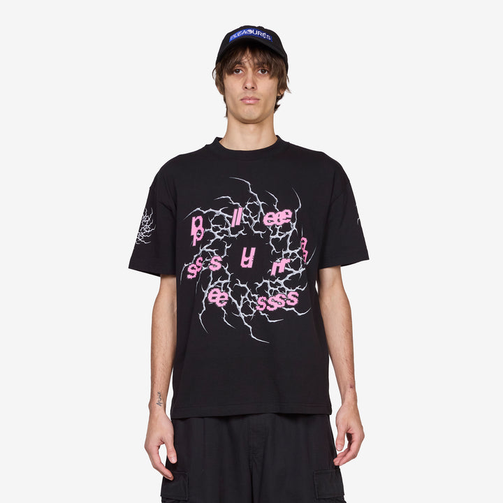 Rotation T-Shirt Black Front
