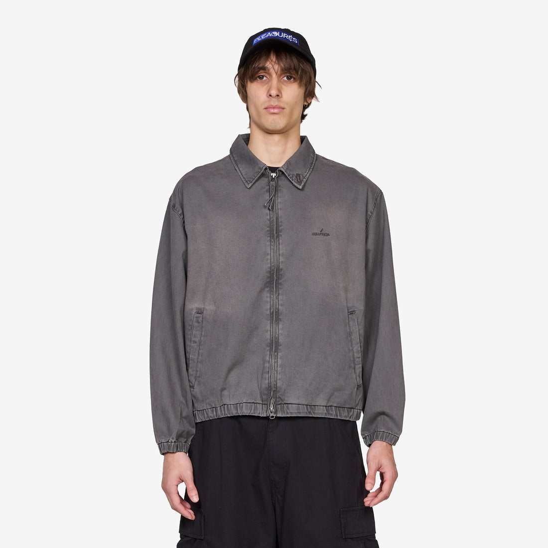 Chino Zip Twill Jacket Charcoal Jackets