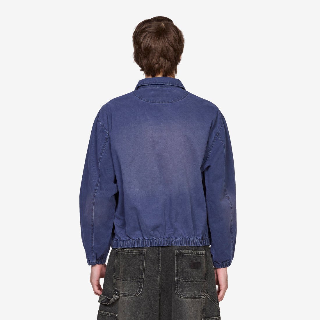 Chino Zip Twill Jacket Navy Jackets