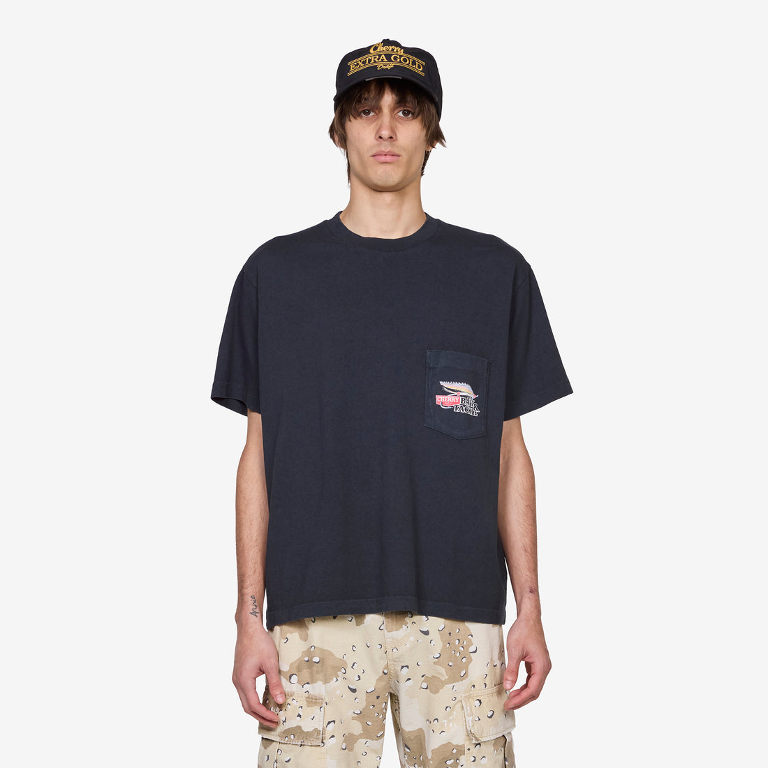 Marlin Boxy Pocket T-Shirt Black Tees