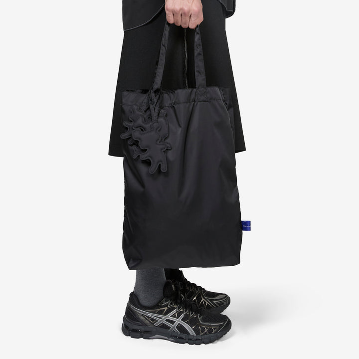 Nylon Tote Bag Black - 3 Front