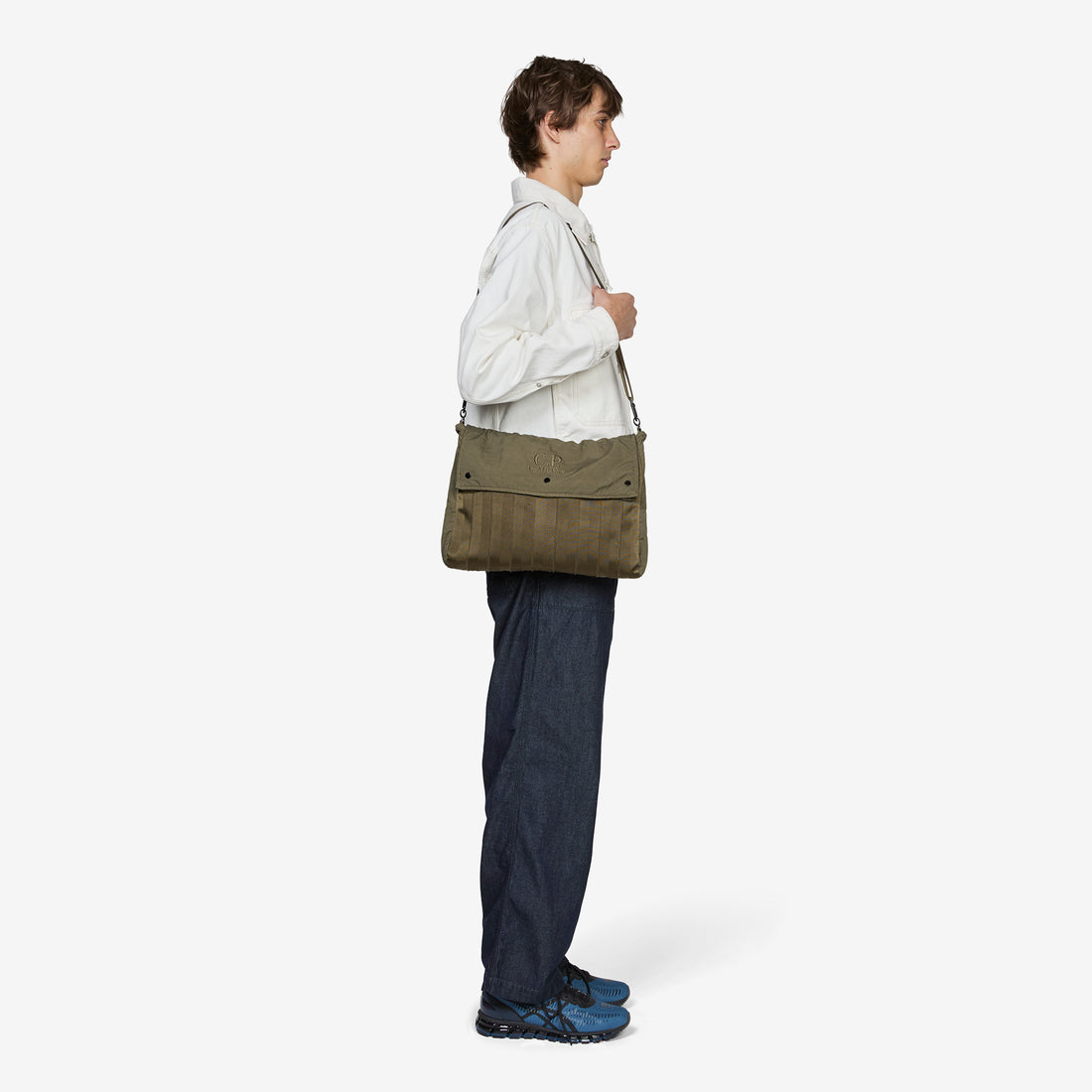 Herringbone Shoulder Bag Ivy Green Bags