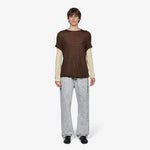 Brad Wool Layered T-Shirt Brown | Lemon