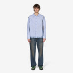 Aprol Organza Panel Shirt Sky Blue