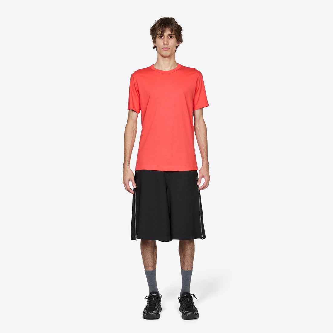 Neck Logo T-Shirt Red Tees