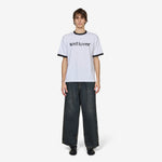 Sad Lover Ringer T-Shirt White | Black