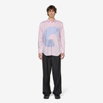 Curve Patchwork Shirt Pink | Mix