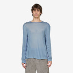 Brad Wool Layered T-Shirt Asphalt | Slate Blue