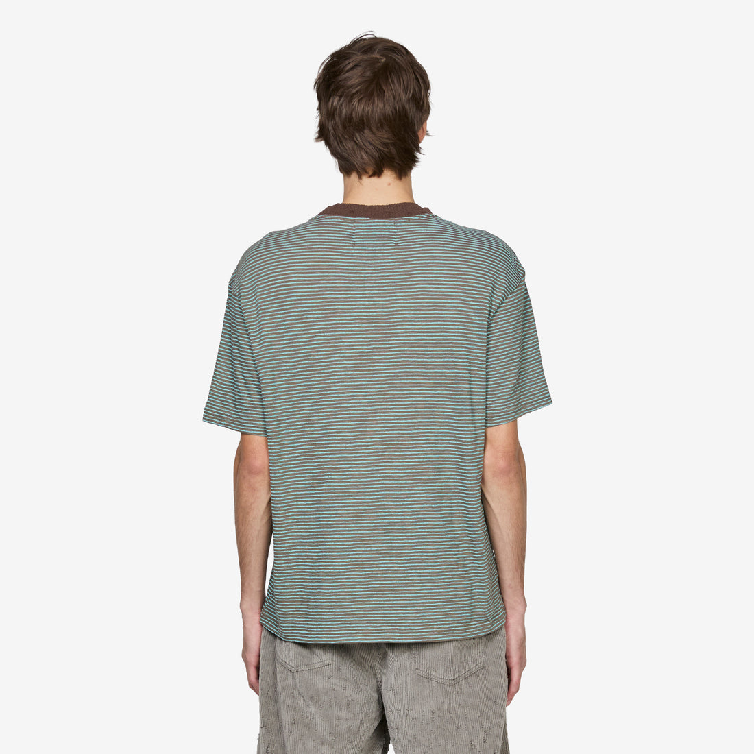 Heart Logo Stripe T-Shirt Mint | Chocolate Tees