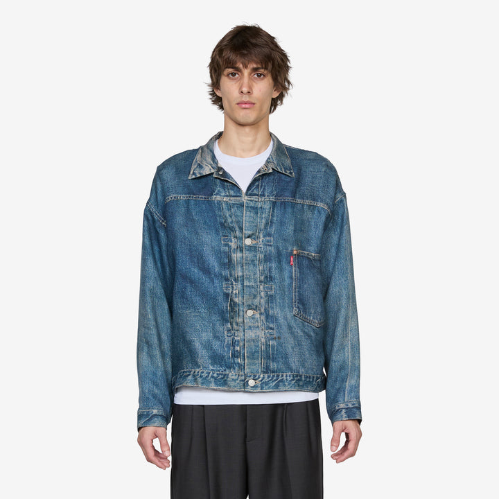 Levi's Linen Type 1 Jacket Indigo Front