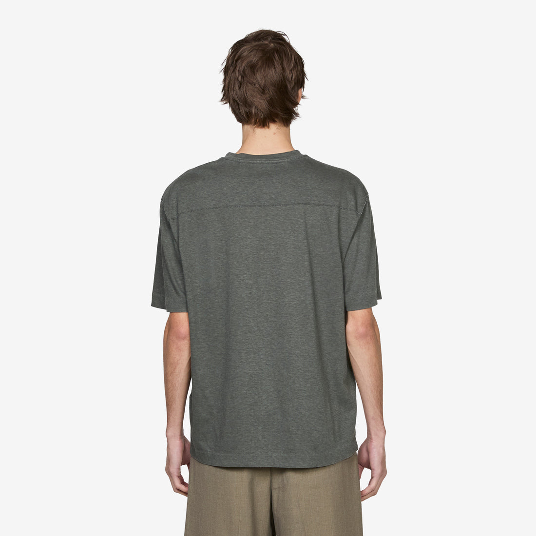20/1 Jersey Plated Logo T-Shirt Gunmetal Tees