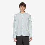 Popeline Longsleeve Lens Button Shirt Misty Blue