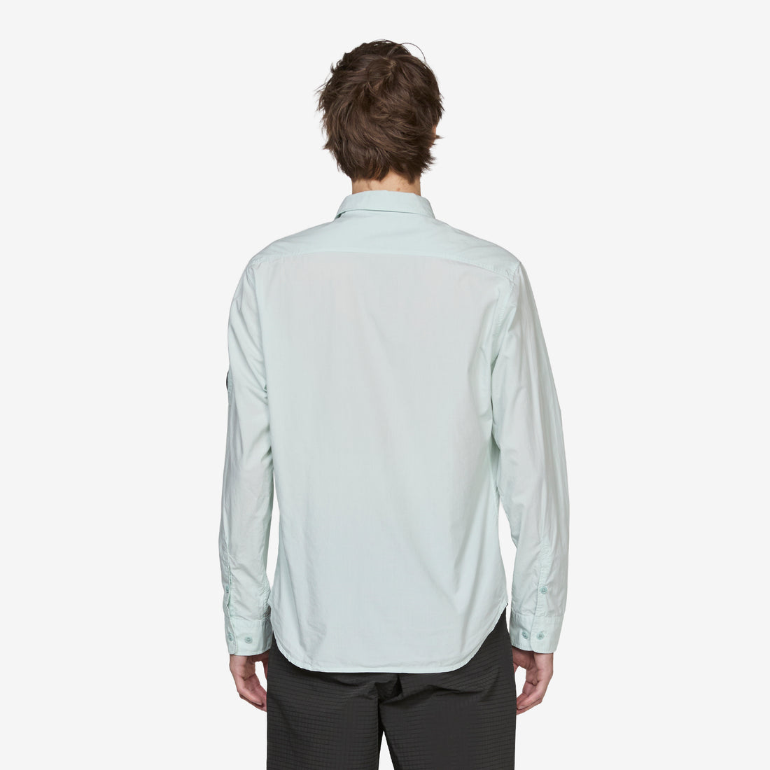 Popeline Longsleeve Lens Button Shirt Misty Blue Shirts