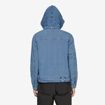 50 Fili Indigo Bleached Goggle Jacket Stone Bleach