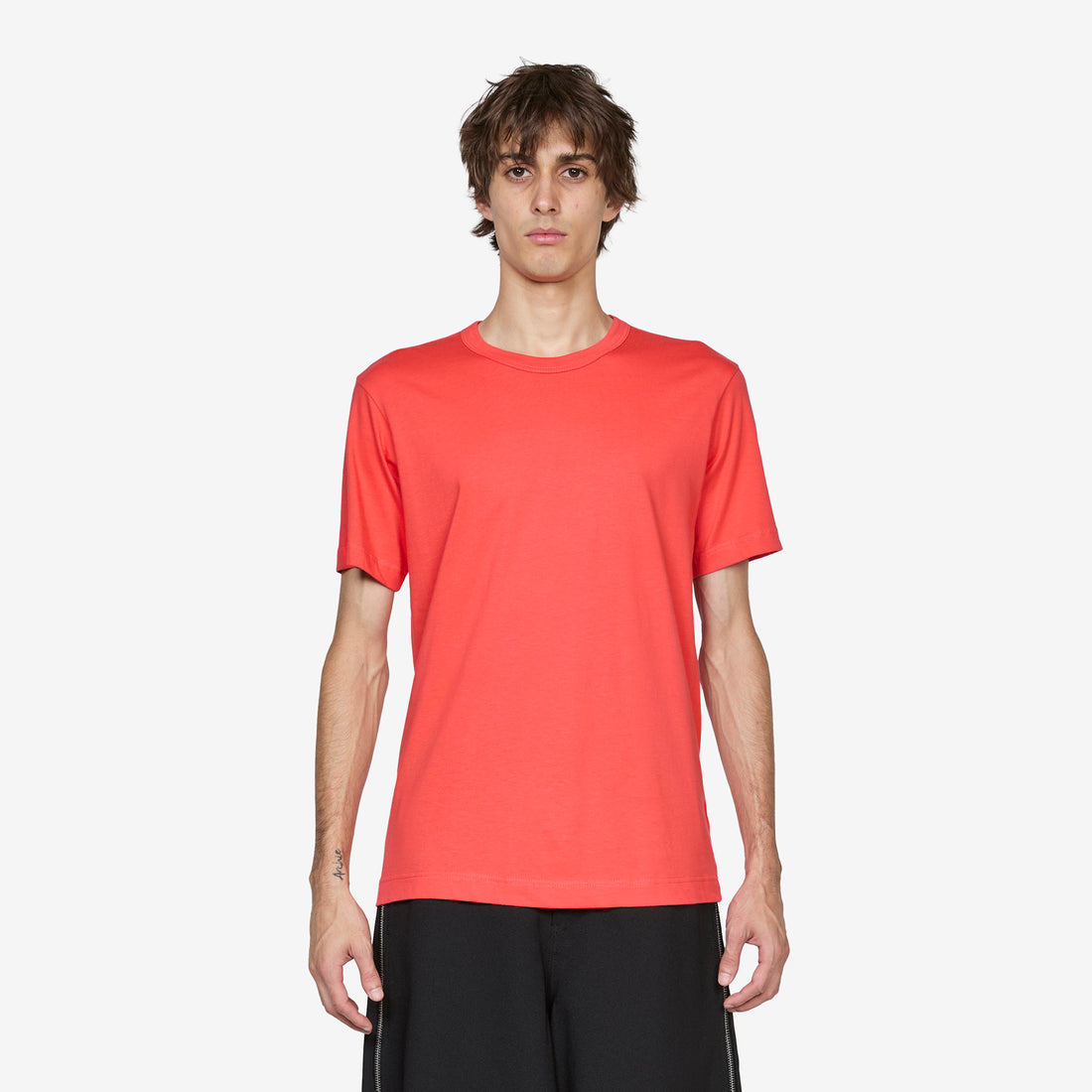 Neck Logo T-Shirt Red Tees