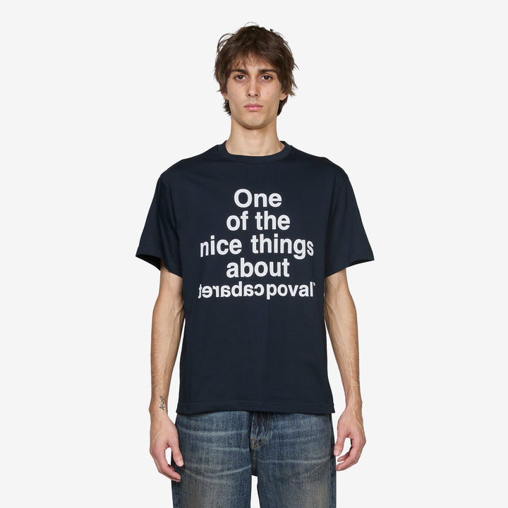 Nice Things T-Shirt Navy Front