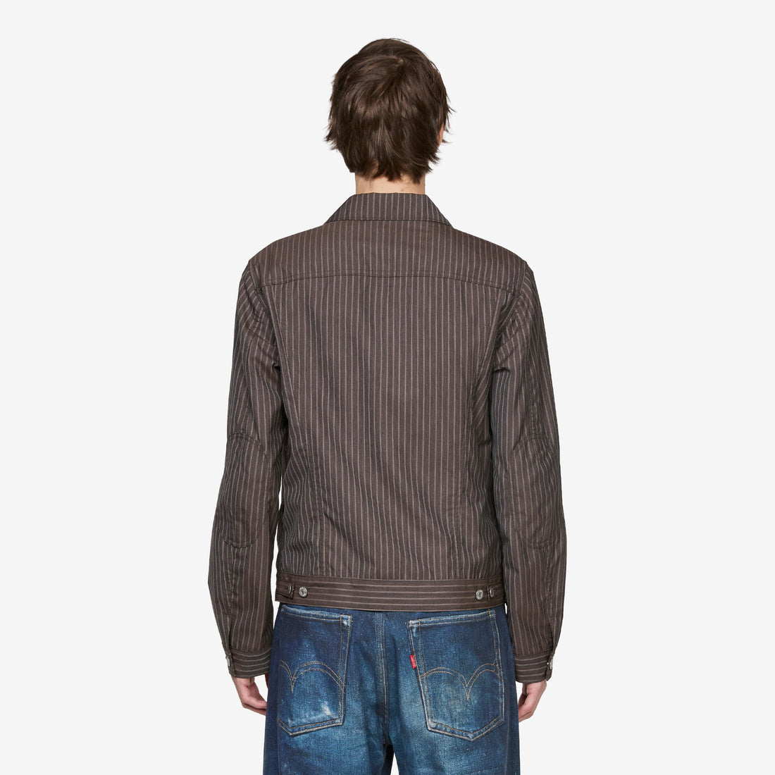 Levi's Pinstripe Jacket Brown | Grey | Beige Jackets