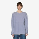 Striped Linen T-Shirt White | Blue