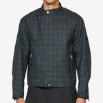 Riders Jacket Neon Plaid Black | Turquoise