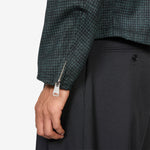 Riders Jacket Neon Plaid Black | Turquoise