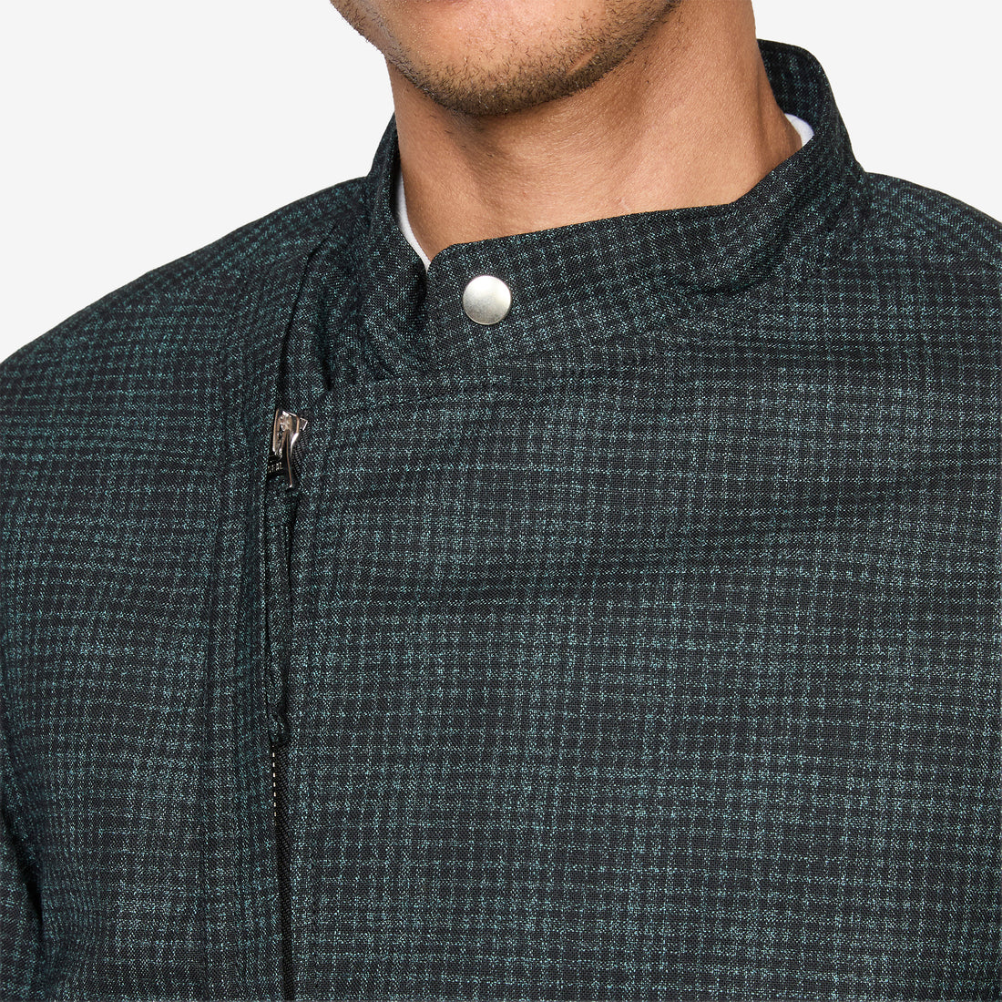 Riders Jacket Neon Plaid Black | Turquoise Jackets