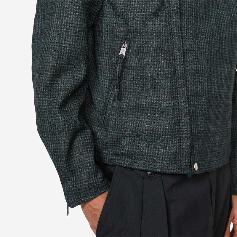 Riders Jacket Neon Plaid Black | Turquoise Jackets