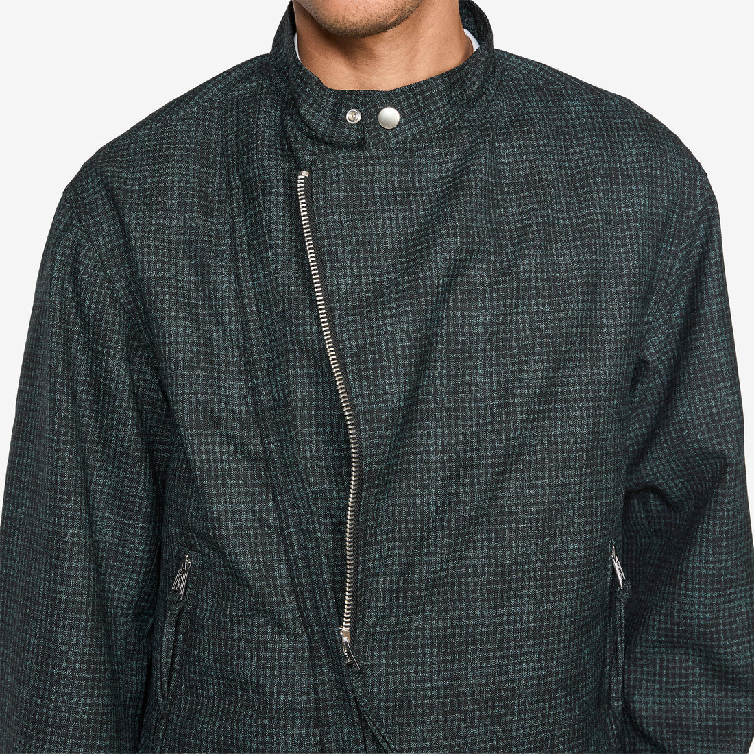 Riders Jacket Neon Plaid Black | Turquoise Jackets