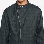 Riders Jacket Neon Plaid Black | Turquoise