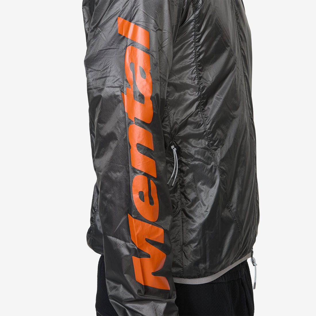 Mental Athletic x Hue Packable Wind Jacket Anthracite Jackets