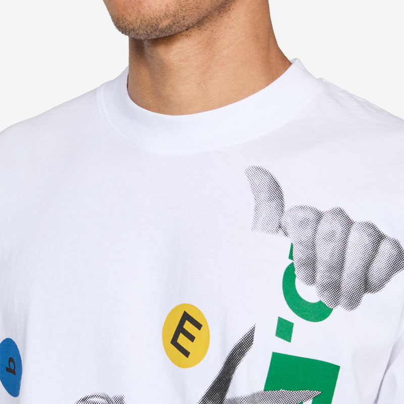 Cutting T-Shirt White Tees