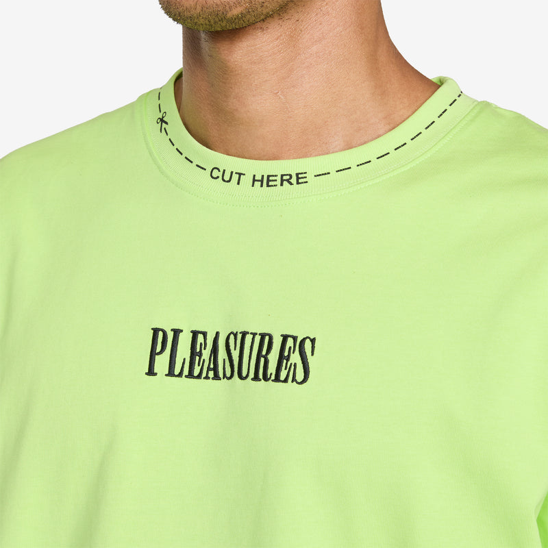 Cut Here Heavyweight T-Shirt Lime Shirts