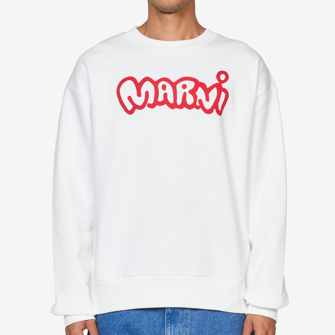 Logo Print Sweateshirt Natural White Shirts