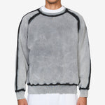 Prorsum Crewneck Bleach Dyed Grey