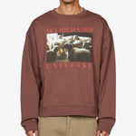 SHF Universe Sheep Crewneck Brown