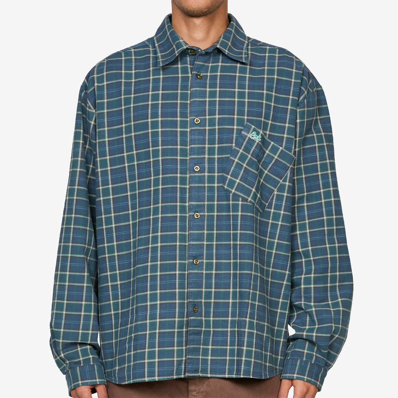 Plaid Overshirt Green Shirts