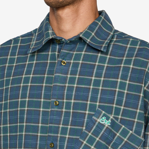 Plaid Overshirt Green Shirts