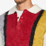 Knit Polo Shaggy 9G White