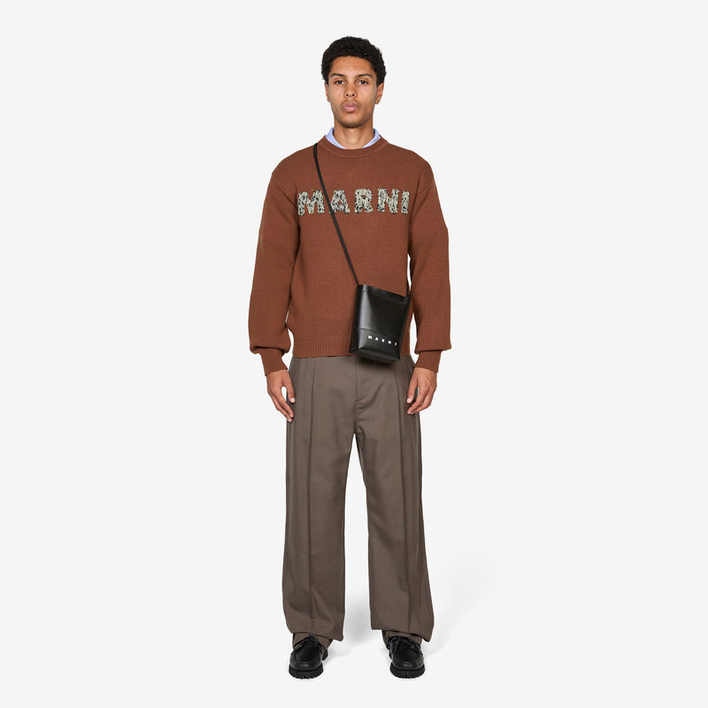 Logo-Printed Shoulder Bag Black Accessories